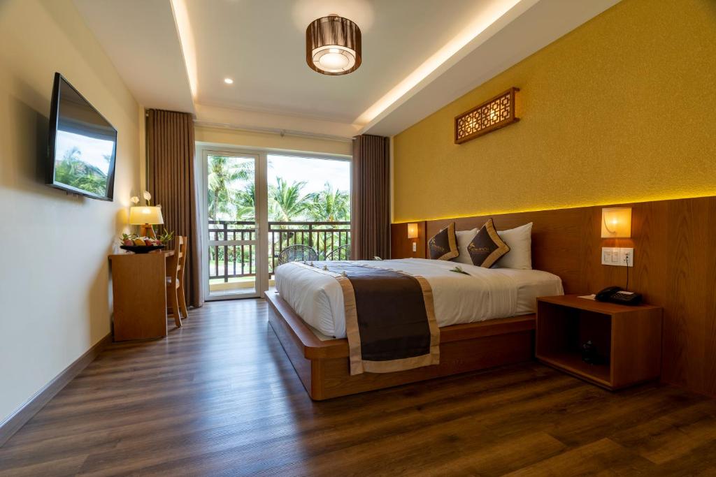 Phòng Giường Đôi Nhìn Ra Vườn
