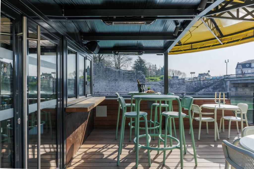 Balkón nebo terasa v ubytování Savy Hôtel