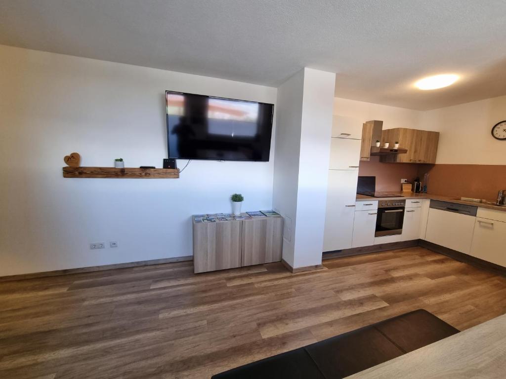 Kuchyň nebo kuchyňský kout v ubytování Apartement Klingenschmid