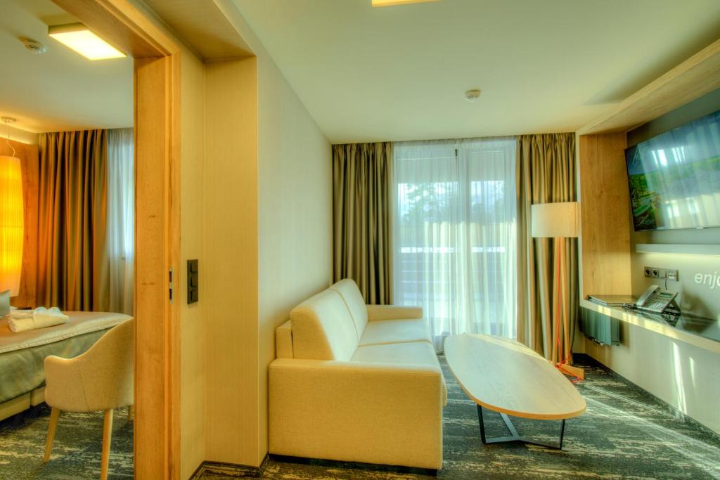 TV a/nebo společenská místnost v ubytování Hotel Hills