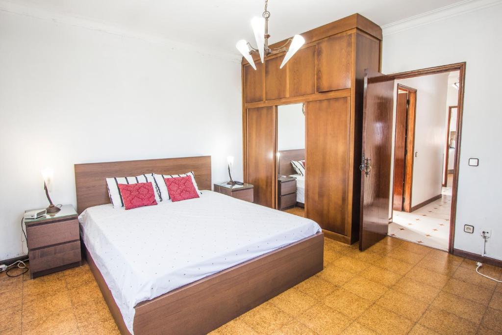 Postel nebo postele na pokoji v ubytování Casa da Cabreira - Uma vista fantástica