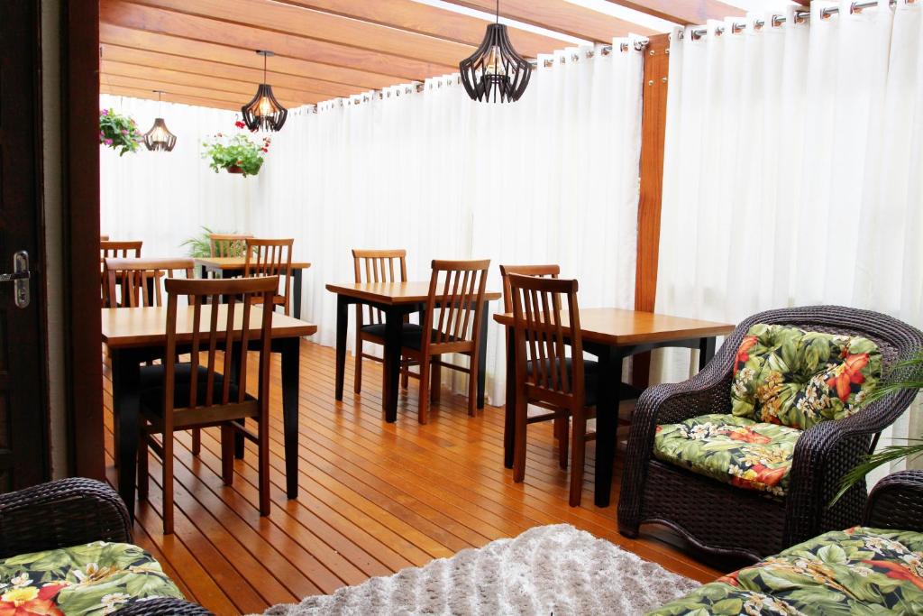 Posezení v ubytování Cabanas Charme da Serra