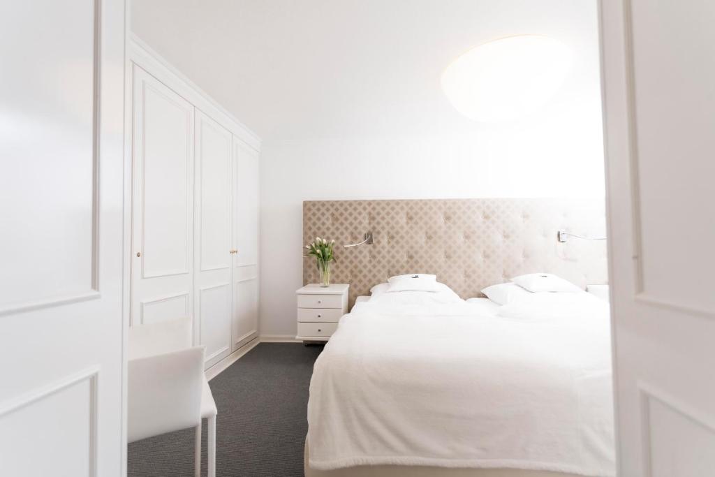 Postel nebo postele na pokoji v ubytování Haus Gerbens