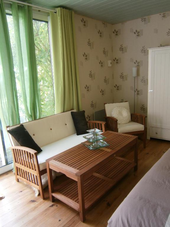 Postel nebo postele na pokoji v ubytování Aux Sources de L'Ancre