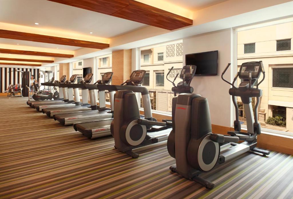Fitness centrum a/nebo fitness zařízení v ubytování Lemon Tree Premier, Delhi Airport