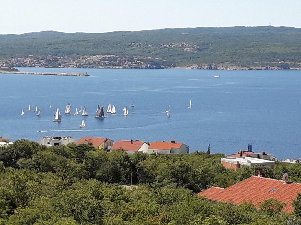 a group of sailboats in a large body of water at Apartments Sopaljska 24a in Crikvenica