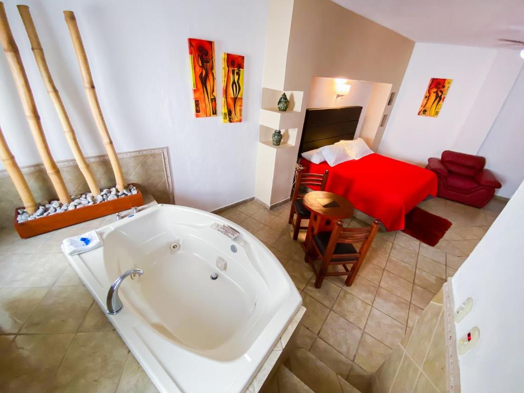 Posezení v ubytování Hotel El Relicario