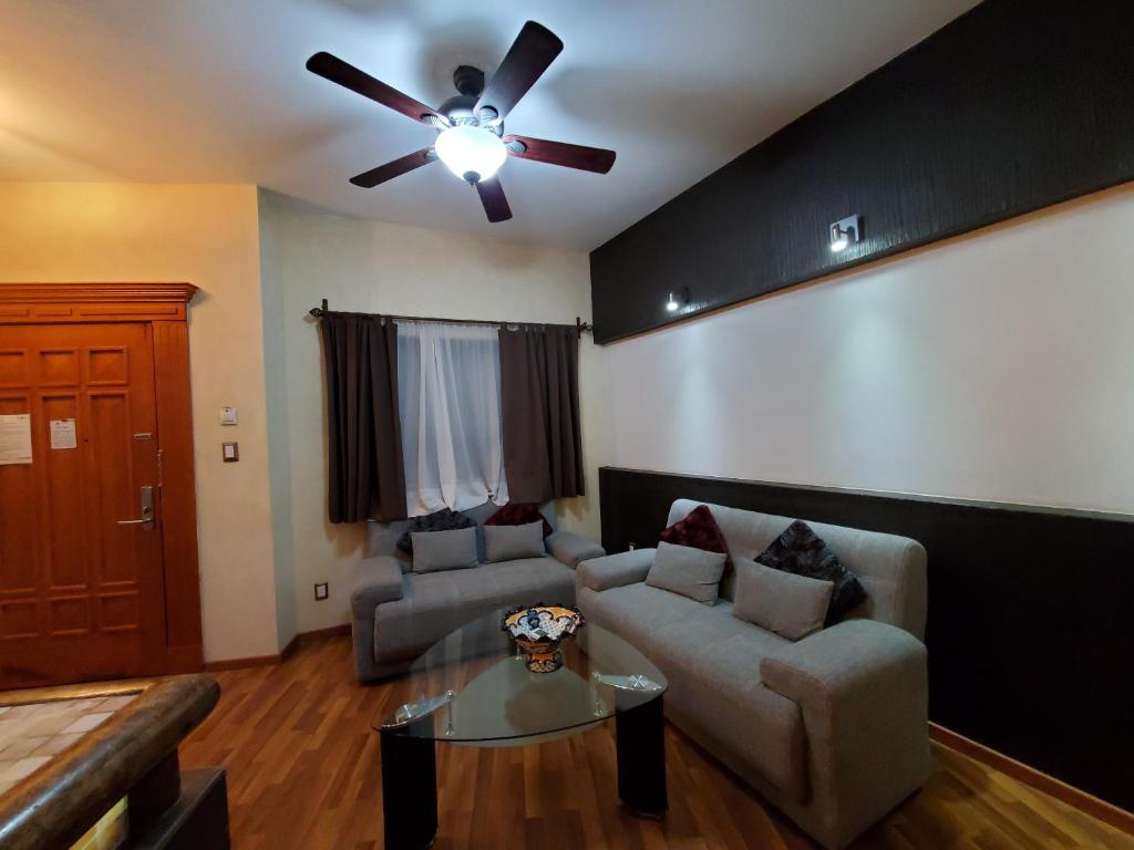 Posezení v ubytování Hotel El Relicario
