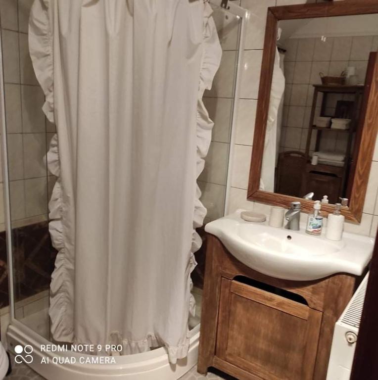 Koupelna v ubytování Lavendel Apartman
