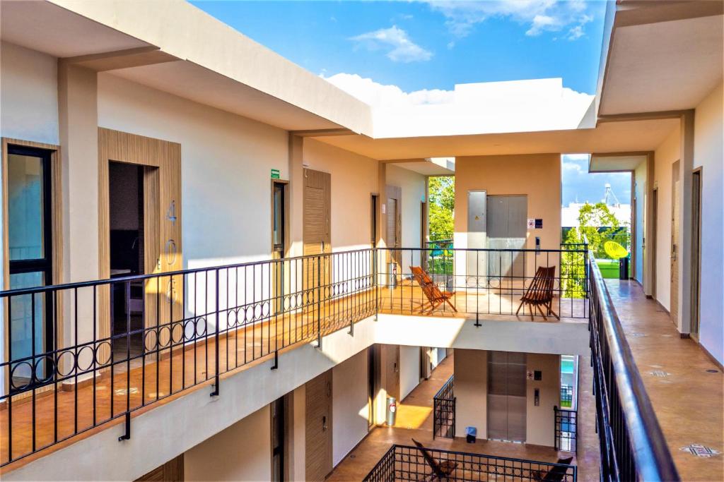 Balkón nebo terasa v ubytování Hotel Plaza by Kavia