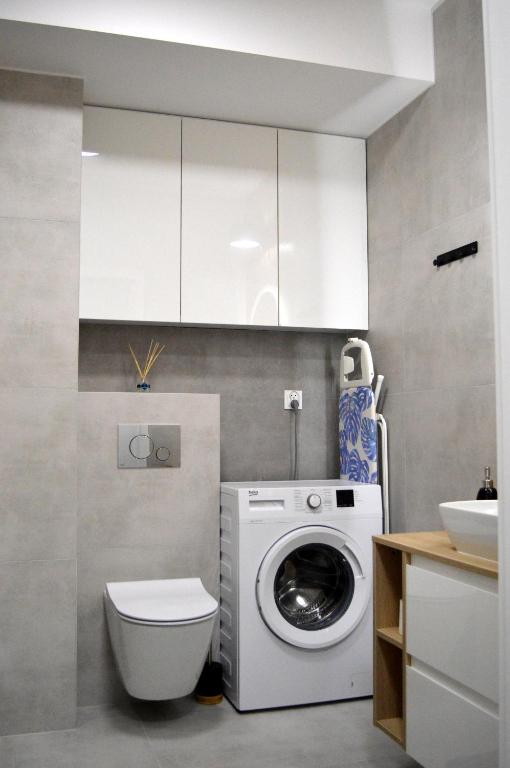 Koupelna v ubytování Apartament Centrum Białystok