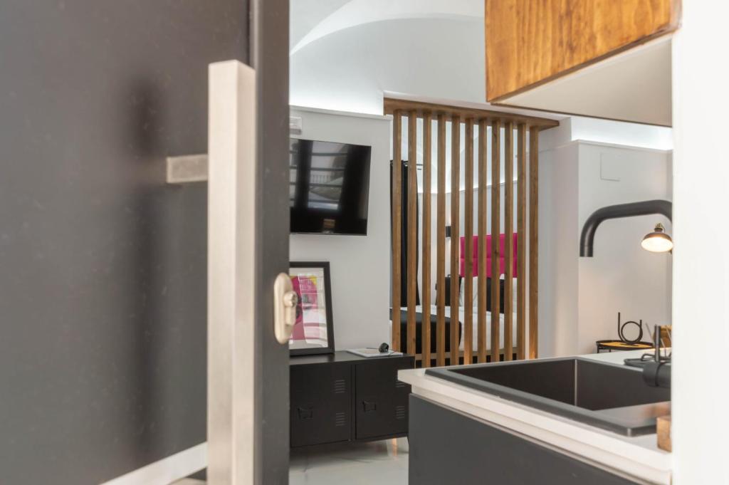 Kuchyň nebo kuchyňský kout v ubytování Apartamentos Élite - Art Collection - Andy