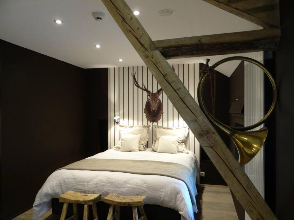 Postel nebo postele na pokoji v ubytování B&B Les Tilleuls