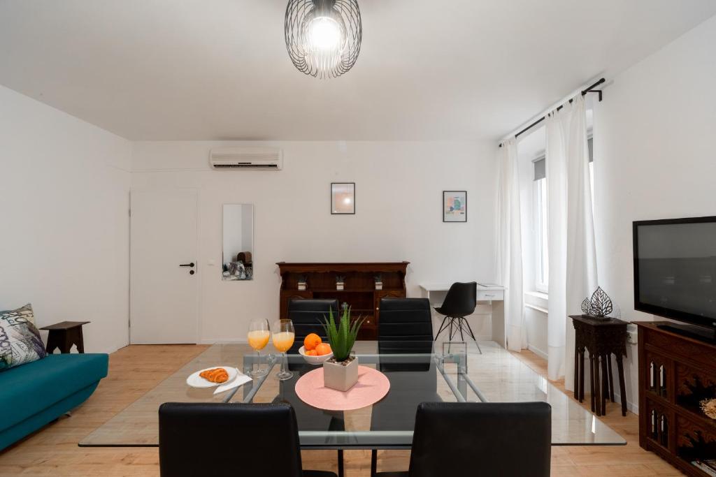 Telewizja i/lub zestaw kina domowego w obiekcie Apartment Brandesa