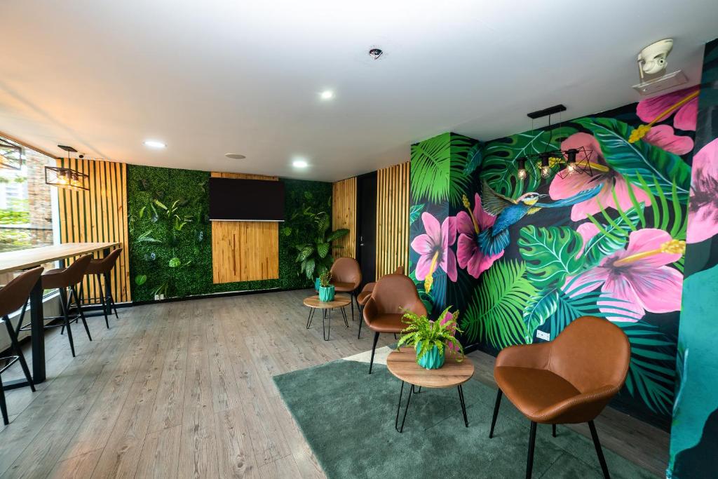 Posezení v ubytování Greenview Medellin By St Hoteles