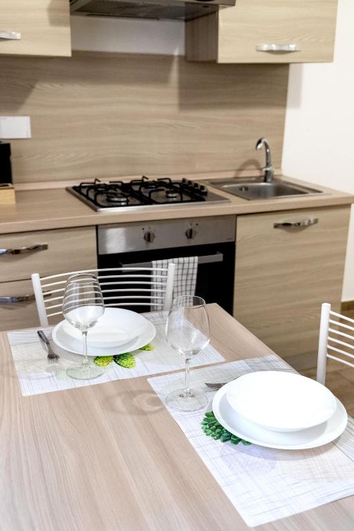 Kuchyňa alebo kuchynka v ubytovaní Sannio Deluxe Apartment - San Giovanni