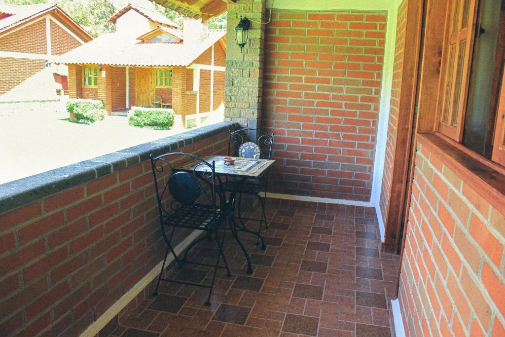 Balkón nebo terasa v ubytování Cabañas Rincón Escondido