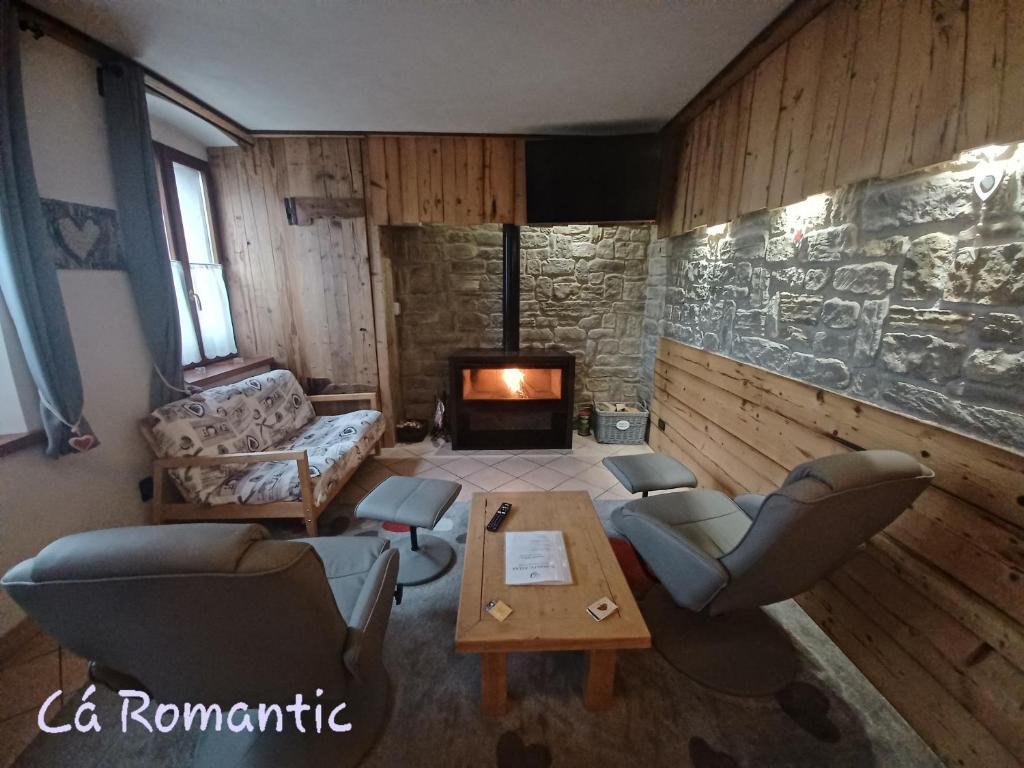 Posezení v ubytování Romantic Relax