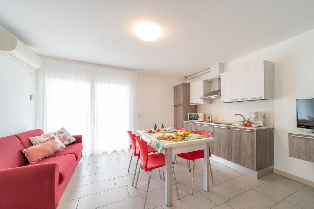 Kuchyň nebo kuchyňský kout v ubytování Residenza Monica