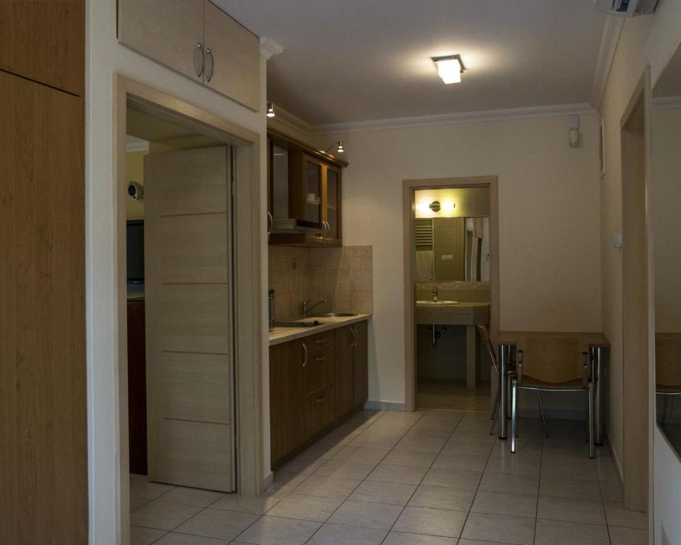 Kuchyňa alebo kuchynka v ubytovaní Villa Apartman