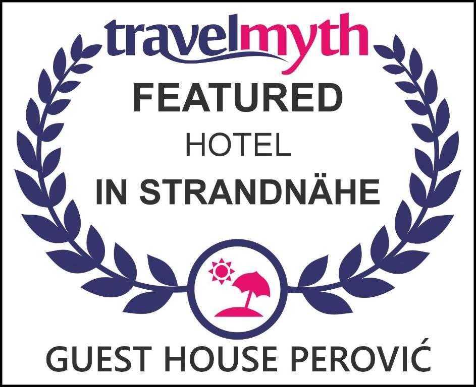 Certifikát, hodnocení, plakát nebo jiný dokument vystavený v ubytování Guest house Perović