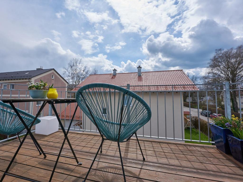 Balkón nebo terasa v ubytování Ferien in Bad Aibling