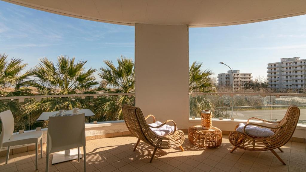 Balkón alebo terasa v ubytovaní Residenza Excelsior