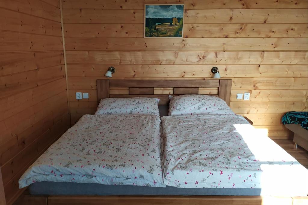 Postel nebo postele na pokoji v ubytování Penzion Rankl-Sepp