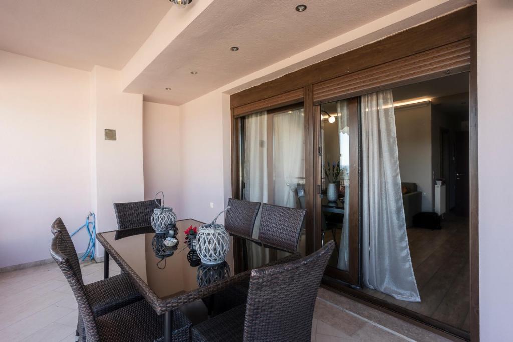 Posezení v ubytování TwinStars Maisonette