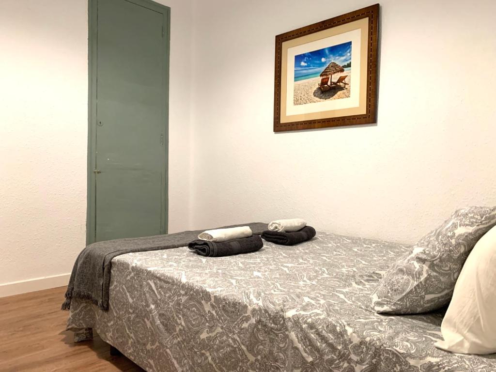 Postel nebo postele na pokoji v ubytování 2 Apartamento TERRAZA Free Wifi