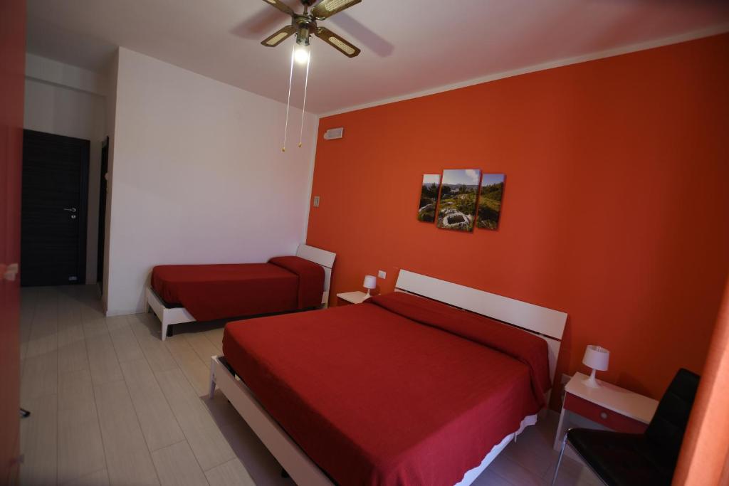 Postel nebo postele na pokoji v ubytování Bed and breakfast Coppadicuocobb