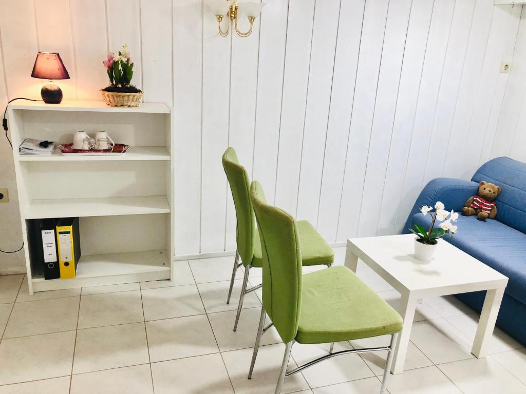 Posezení v ubytování Bambus Wohnung