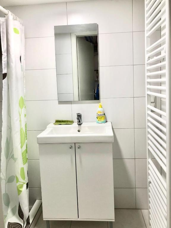 Koupelna v ubytování Bambus Wohnung