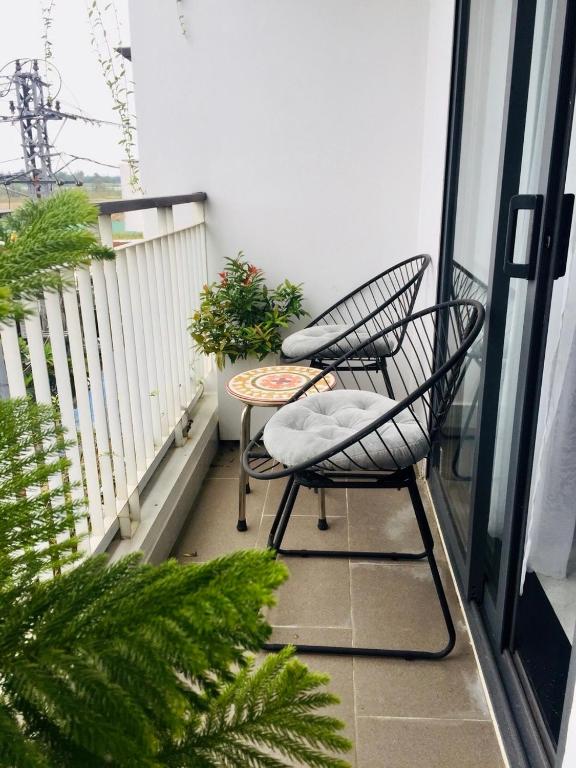 Balkón nebo terasa v ubytování AnNam68