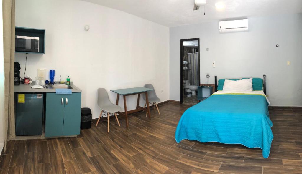 Llit o llits en una habitació de Suites del Sureste - Mérida