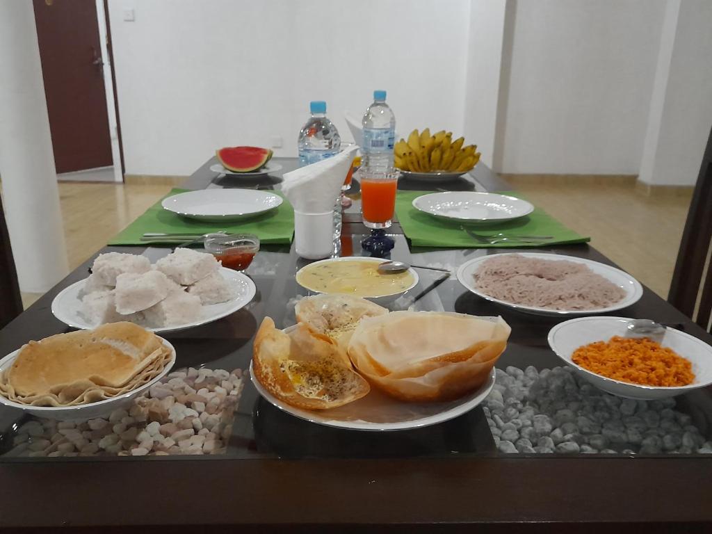 Jídlo v apartmánu nebo okolí