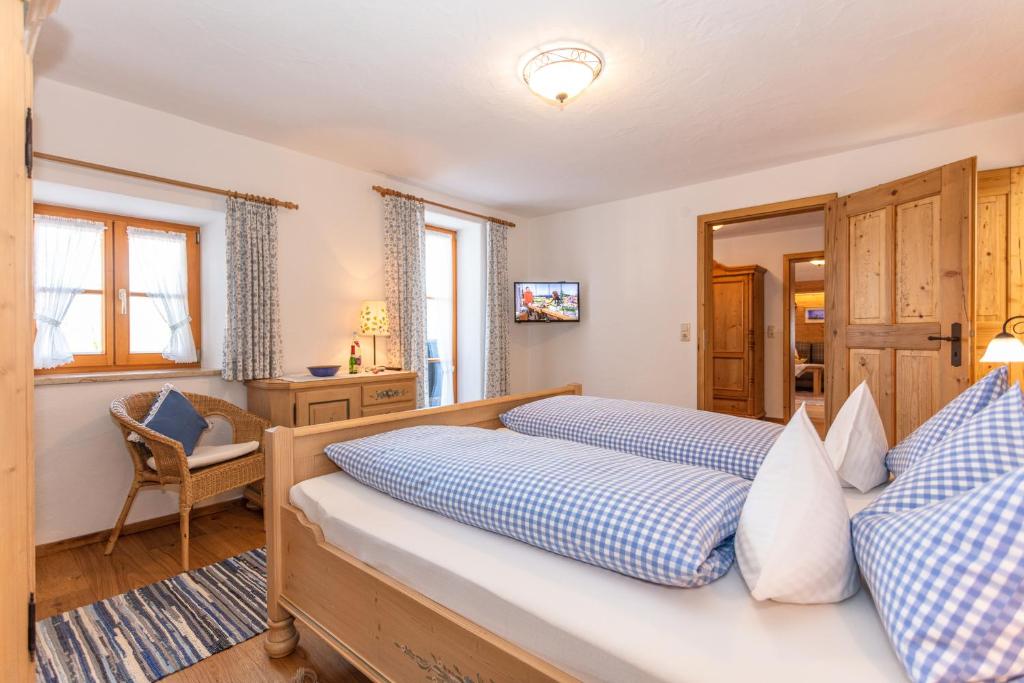 Letto o letti in una camera di Leitnerhof