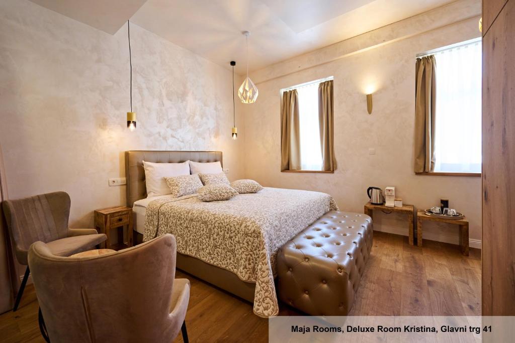 Postel nebo postele na pokoji v ubytování Hiša Ančka, Boutique Hotel & Maja Rooms