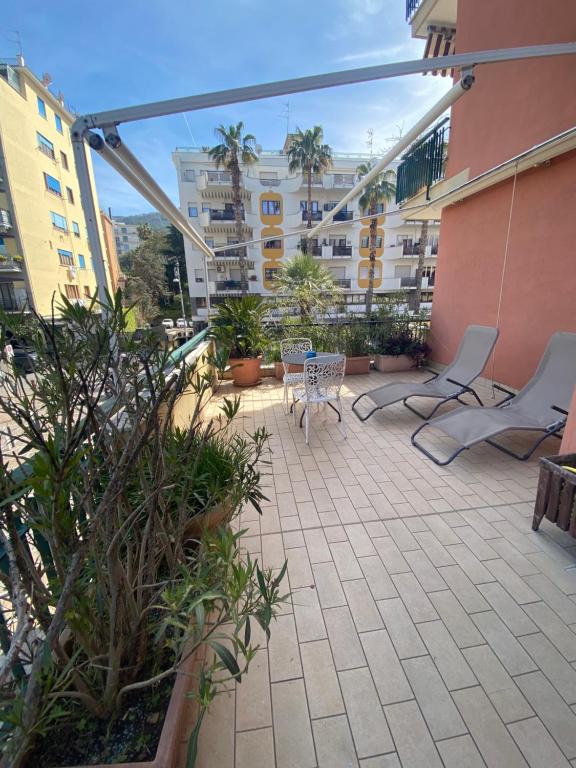 Balkón nebo terasa v ubytování Lemon Rooms Sorrento