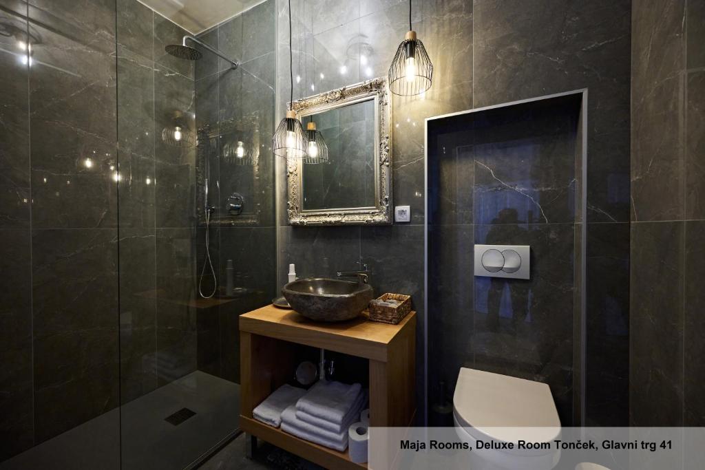 Koupelna v ubytování Hiša Ančka, Boutique Hotel & Maja Rooms