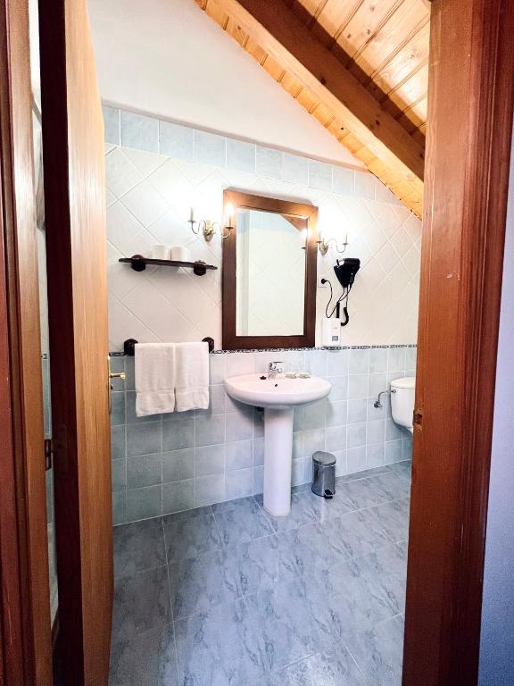 Koupelna v ubytování Hotel Branka