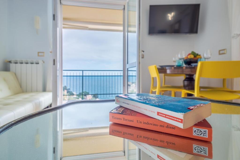 Posezení v ubytování CASA CAMILLA Relax con una vista da sogno