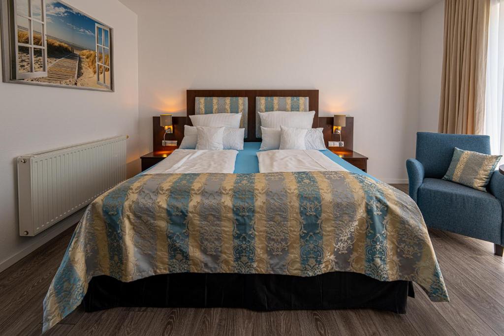 Postel nebo postele na pokoji v ubytování Hotel Nordstern
