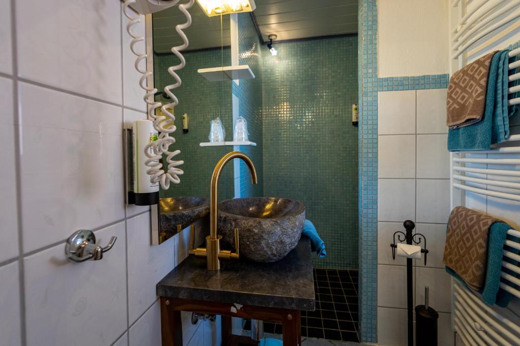 Koupelna v ubytování Hotel Nordstern