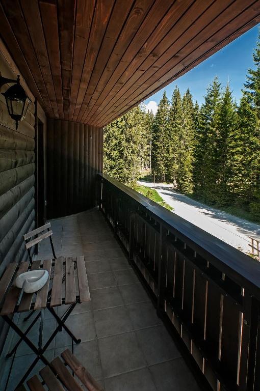 Balkón nebo terasa v ubytování Apartments Villa Vesna Pokljuka