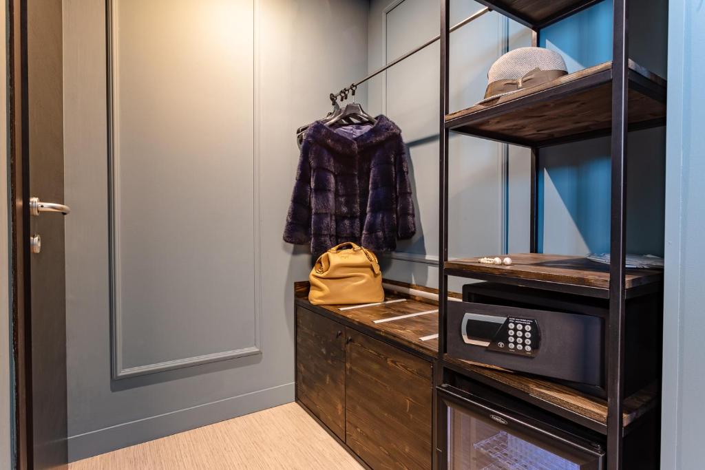 Kuchyň nebo kuchyňský kout v ubytování Hotel Ambra