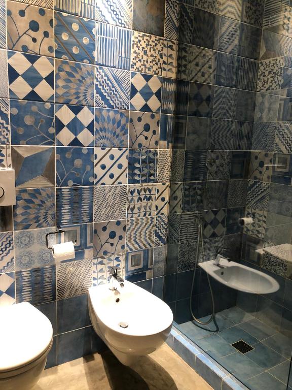 Koupelna v ubytování Affittacamere Joss