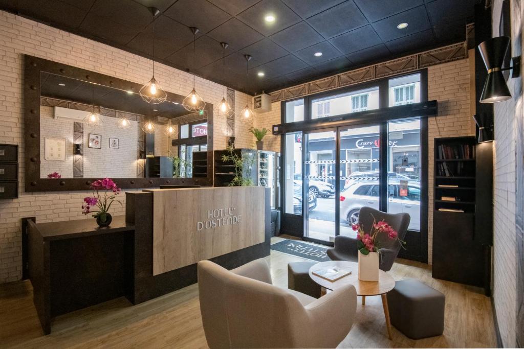 Posezení v ubytování Hotel d'Ostende