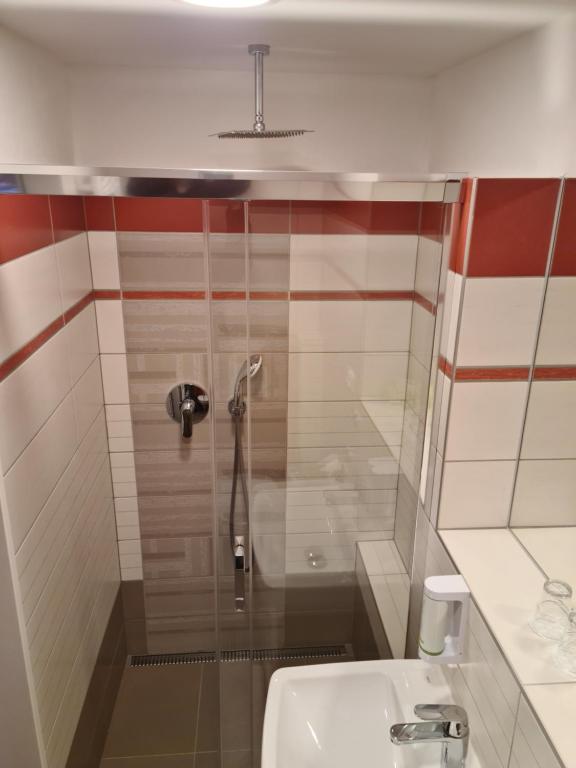 Koupelna v ubytování Hotel Skicentrum