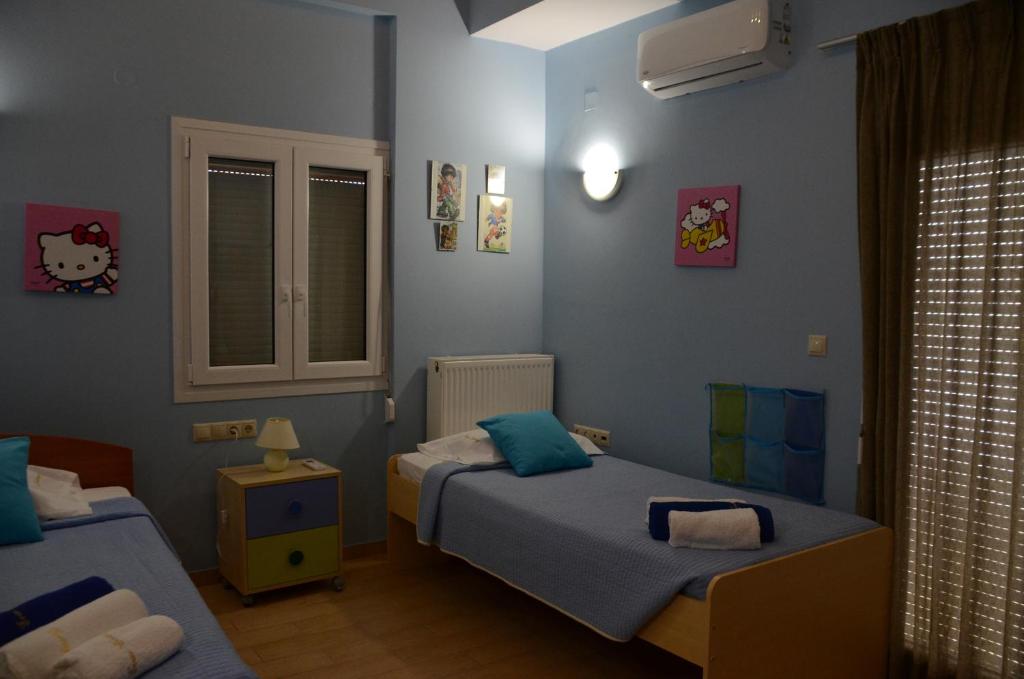 Posteľ alebo postele v izbe v ubytovaní Romantic Evas Cottage